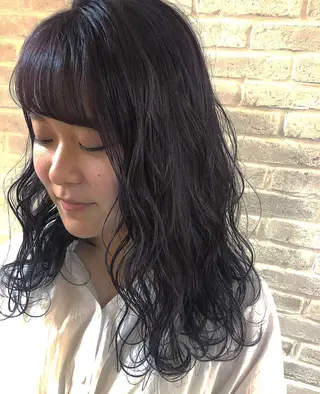 セミロング カラー hair salon Ranun髪質改善のヘアスタイル
