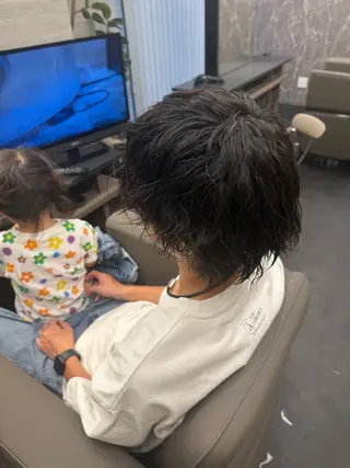 パーマ メンズ エイト半田所属・大松 菜々実のヘアスタイル