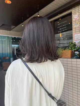 ミディアム 仙田 遥のヘアスタイル