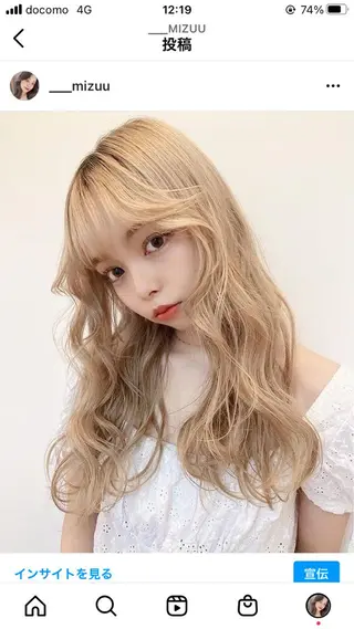 ロング mizu kiのヘアスタイル