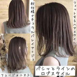 ミディアム カラー テトネ タカシのヘアスタイル