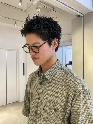 ショート メンズ 新宿【メンズパーマ】 塩澤太一のヘアスタイル