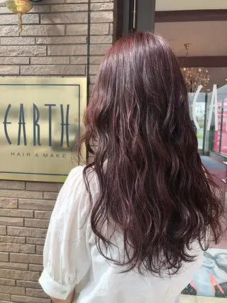 ロング カラー 石坂 瀬音のヘアスタイル