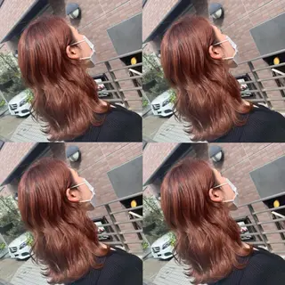 セミロング カラー ヘアアレンジ 🦋韓国ヘア 坂本 菜摘🦋のヘアスタイル