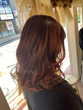 ミディアム カラー 透明感カラー/韓国 ヘア🩶yuri🩵のヘアスタイル