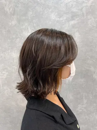 ミディアム カラー 久保田 和正のヘアスタイル