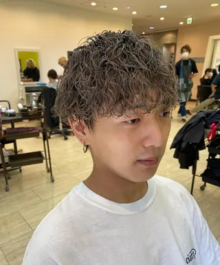 パーマ メンズ 年間2000名担当◎ パーマ職人/仲原佑樹のヘアスタイル
