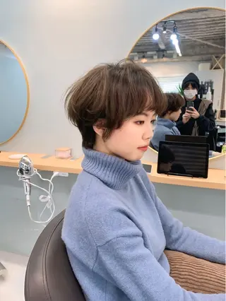 ショート カラー 前田 健太のヘアスタイル