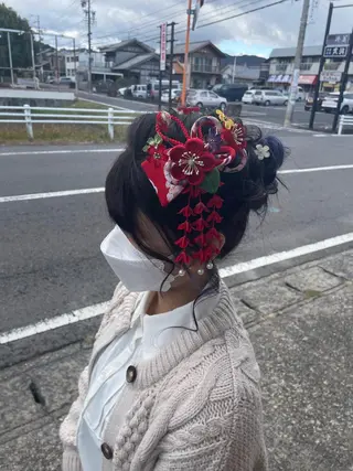 ヘアアレンジ hair  make echo所属・hair make echo滿木あい花のヘアスタイル