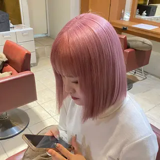 ミディアム カラー 🍀ブリーチ/艶カラ ー🍀 コイケのヘアスタイル