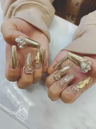 ロング JNA認定講師🌸 RIEのネイルデザイン