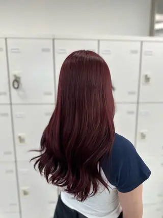 ロング カラー mina/暖色カラー 🥀韓国風カット🥀のヘアスタイル