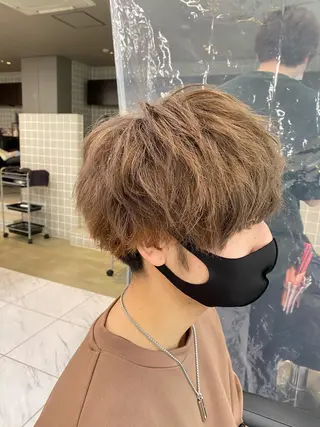 ショート カラー ヘアアレンジ メンズ メンズ特化 水口湧太のヘアスタイル