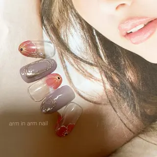 ネイル arm in arm ︎✿Yamamotoのマツエク・マツパデザイン