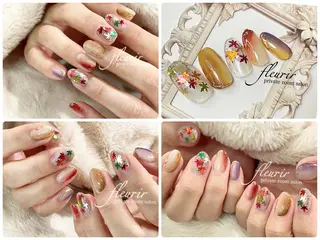 ネイル フルリール 【プライベートサロンのネイルデザイン