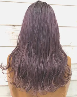 ロング カラー ヘアアレンジ ブリーチダブルカラー ハイライト/山本喜熙のヘアスタイル