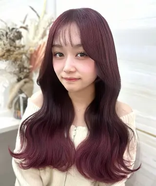 ロング カラー 🩶mana🩶艶髪 /カラーオンカラーのヘアスタイル