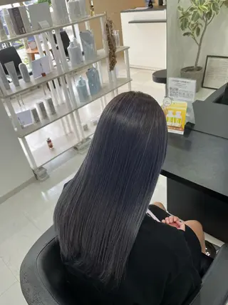 ロング カラー 諸岡 玲のヘアスタイル