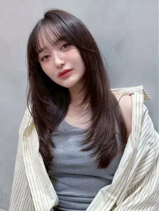 ロング 大宮／韓国スタイル /中澤美友のヘアスタイル