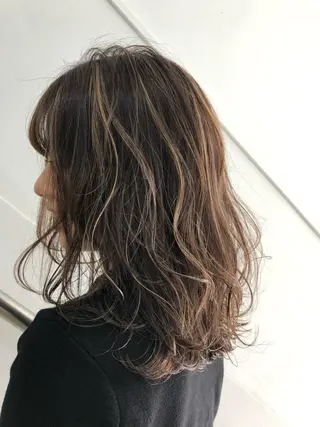 セミロング 似合わせ＋韓国カット ニシヤマ　マイのヘアスタイル