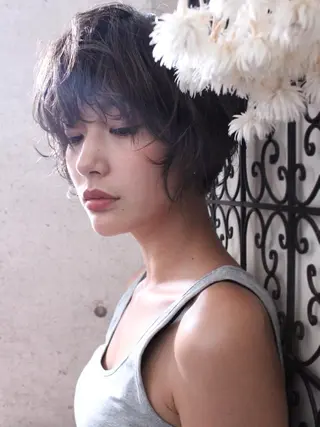 ショート カラー パーマ ooit所属・ooit 【オーイット】のヘアスタイル