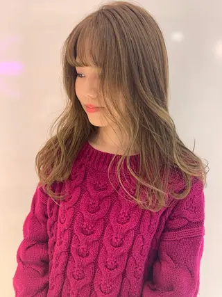 ロング カラー ハッシュカット/ハイ トーン/MANAMIのヘアスタイル