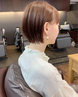 ショート 縮毛矯正/ショート/ レイヤー/畑中正敏のヘアスタイル