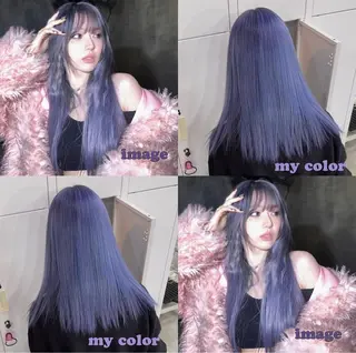 セミロング カラー MIRAC所属・Ryoichi⛓️ 韓国ヘア/ハイトーンのヘアスタイル