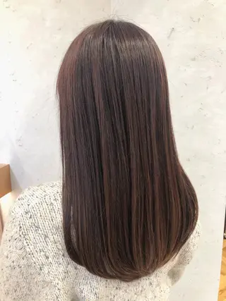 セミロング 透明感カラー│ レイヤーヘア中居美樹のヘアスタイル