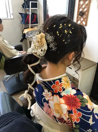 ロング Minemoto Fumiyaのヘアスタイル