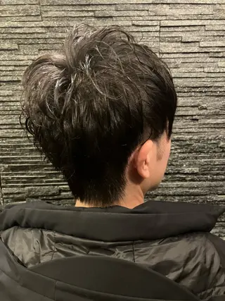 ショート パーマ メンズ BroTokyo Barbershop 有楽町店所属・SAKI SAKIのヘアスタイル