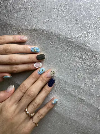 ネイル Amber21.所属・Nagahama Akariのネイルデザイン