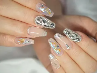 ロング ネイル Amore 板谷爽花のネイルデザイン