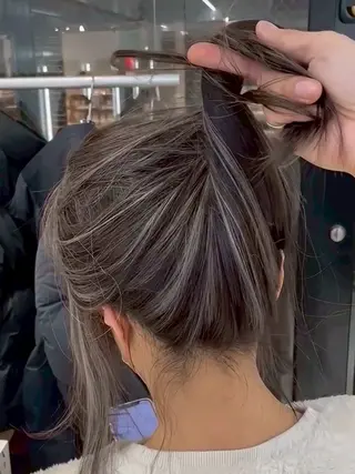 ロング ⚜️ハイライト/レイ ヤー/原宿⚜️✨のヘアスタイル