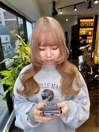 ロング カラー ワンホンヘア ケラチン/Kaitoのヘアスタイル