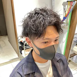 ショート パーマ 山田勇真 ボブ/縮毛矯正/金山のヘアスタイル