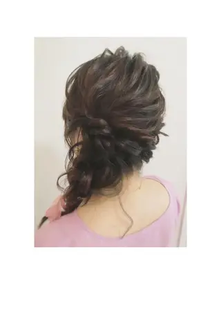 セミロング ヘアアレンジ kamata melanieのヘアスタイル