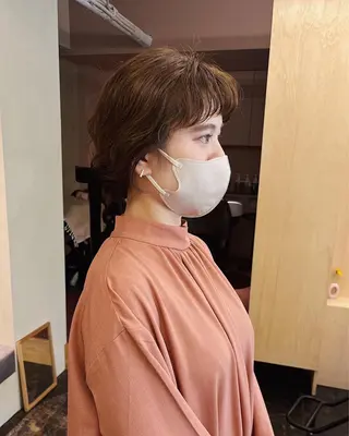 ミディアム ヘアアレンジ 西山 紗耶香🪽 透明感カラー/ボブのヘアスタイル