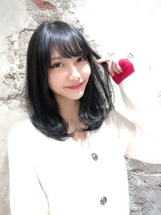 ミディアム 山菅 光明のヘアスタイル