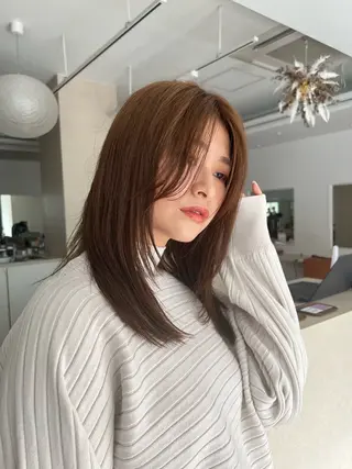 ミディアム 縮毛矯正 /横山陸人のヘアスタイル