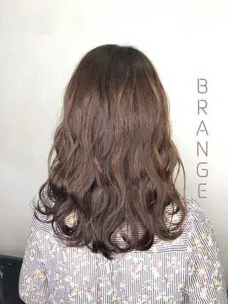 ミディアム カラー パーマ 美髪矯正 🌈髪質改善 山下のヘアスタイル