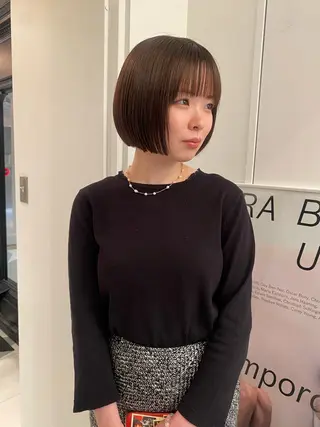 ショート カラー riria/ボブ /ブラウンカラー🎀のヘアスタイル