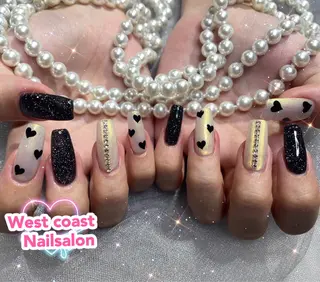 ネイル リボン、ガーリー パーツ放題専門店のネイルデザイン