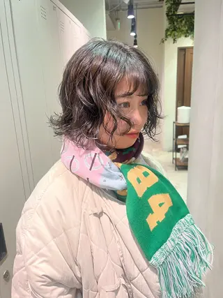 ショート saki‪🌱‬♡ /ボブ/透明感カラーのヘアスタイル