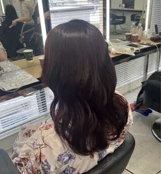 ロング miku/ラベンダー 透明感カラー🪻❤︎のヘアスタイル