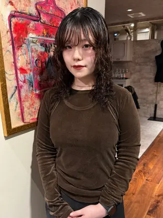 ミディアム カラー パーマ mai / linoah˚✧のヘアスタイル