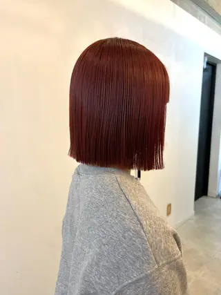 ショート カラー 柔らかいヘアカラー 大成のヘアスタイル