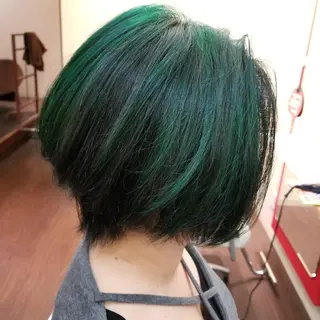 ショート カラー 植田 /エクステ /ブリーチ/髪質改善のヘアスタイル