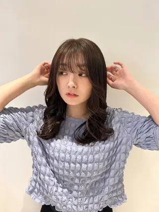 セミロング 宮城 汐里のヘアスタイル