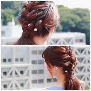 ロング ヘアアレンジ Viage （ビアージュ）のヘアスタイル